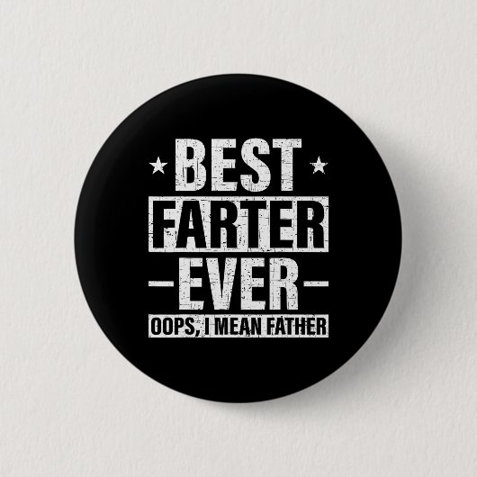 Beste Farter je Oops Ich Gemeine Vater Furz Retro  Button (Vorderseite)
