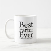 Beste Farter je | Witziges Zitat mit schwarzem Te Kaffeetasse (Links)