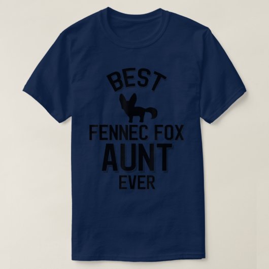 Beste Fennec Fox Tante je T-Shirt (Design vorne)
