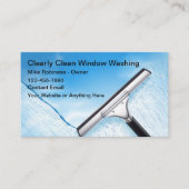 Beste Fensterwaschanlagen Visitenkarte (Vorderseite)