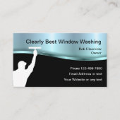 Beste Fensterwäsche Visitenkarte (Vorderseite)