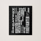 Beste Feuerwehrleute: Bester Feuerwehrmann Puzzle (Vertikal)