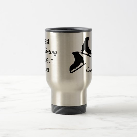 Beste Figur Skaten Coach je Travel Mug - schwarz Reisebecher (Mittel)