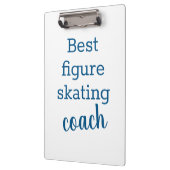 Beste Figur-Skaten-Trainer-Geschenk - Zwischenabla Klemmbrett (Links)