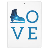 Beste Figur-Skaten-Trainer-Geschenk - Zwischenabla Klemmbrett (Rückseite)