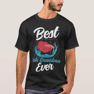 Beste Fisch-Oma aller Zeiten Aquaristiker Aquarium T-Shirt