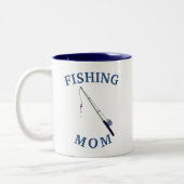 Beste "FISCHEREI-MAMA" je! Muttertag Zweifarbige Tasse (Links)