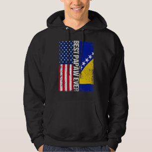 Beste Flagge der USA & Bosnien und Herzegowina Hoodie