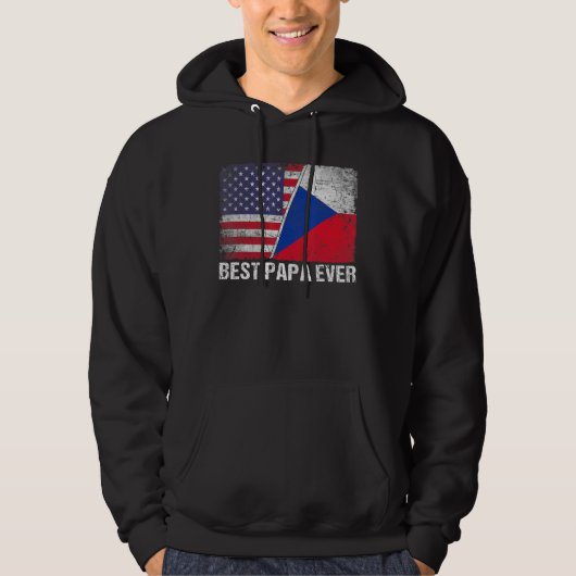 Beste Flagge für die Tschechische Republik Hoodie (Vorderseite)
