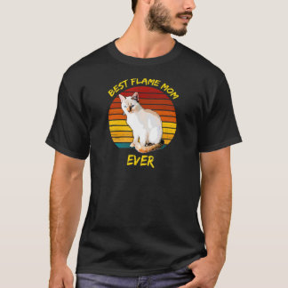Beste Flamme Mama je Flamme Point Siam Katze Kitte T-Shirt