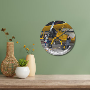 Beste Flugfreunde für immer Foto Minimalist Runde Wanduhr
