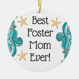 Beste Foster-Mama für Adoption Keramik Ornament
