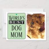 Beste Foto-Mama oder Papa-Magnetkarte Magneteinladung (Vorderseite)