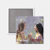 Beste Franten für immer Girly Niedliches Foto Magnet (Vorderseite/Rückseite)
