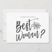 Beste Frau | Anfrage einer Skripthochzeit Einladung (Vorderseite)