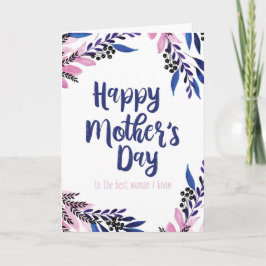 Beste Frau, die ich kenne Muttertagskarte Karte