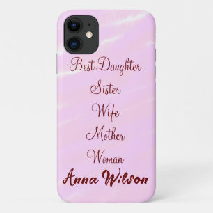 Beste Frau Mutter Ehefrau Tochter Name hinzufügen Case-Mate iPhone Hülle