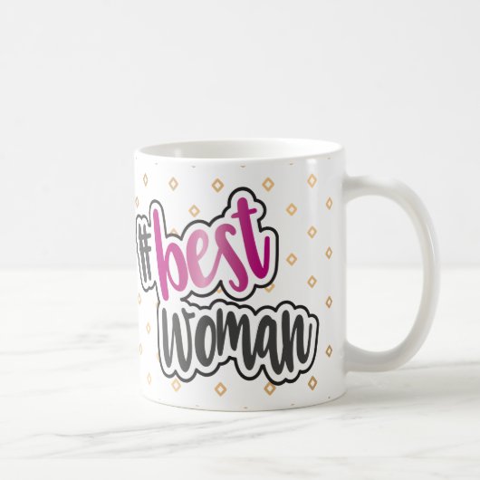 Beste Frauen-Tasse mit rosa Chrom-Effekt Kaffeetasse (Rechts)