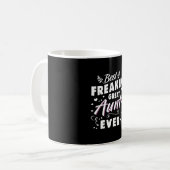 Beste Freakin Große Tante je Kaffeetasse (Vorderseite Links)