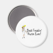 Beste Freakin Nurse je Magnet (Vorderseite/Rückseite)