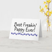 Beste Freakin Pappy Ever Karte (Gelbe Blume)