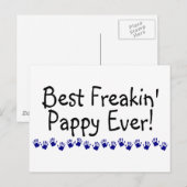 Beste Freakin Pappy Ever Postkarte (Vorne/Hinten)