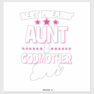 Beste Freakin Tante und Godmutter je Aufkleber