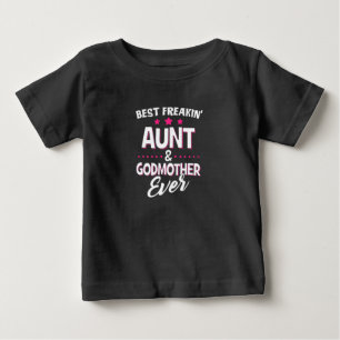 Beste Freakin Tante und Godmutter je Baby T-shirt