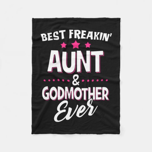 Beste Freakin Tante und Godmutter je Fleecedecke (Vorderseite)