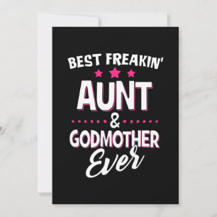 Beste Freakin Tante und Godmutter je Save The Date