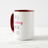Beste Freaking Mama je | Monogramm der rosa Mama Tasse (Vorderseite Links)