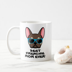 Beste Frenchie-Mama Muttertag Braun Beige Franzose Kaffeetasse