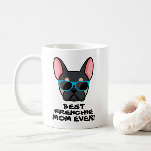 Beste Frenchie-Mama Muttertag Schwarz-Tan-Frenchie Kaffeetasse