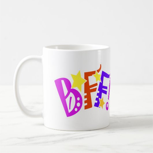 Beste Freund-Getränk-Waren Kaffeetasse (Links)