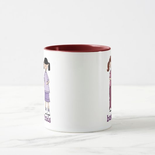 Beste Freund-Kaffee Tasse (Zentrum)