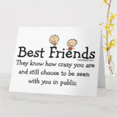 Beste Freund-Karten Karte (Gelbe Blume)