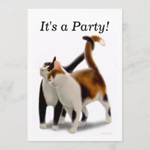 Beste Freund-Katzen-Party Einladung
