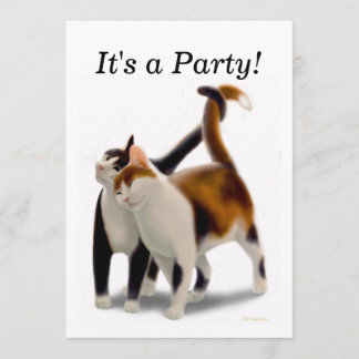 Beste Freund-Katzen-Party Einladung