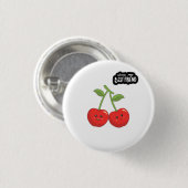 Beste Freund Kirschen Button (Vorne & Hinten)