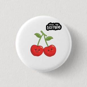 Beste Freund Kirschen Button