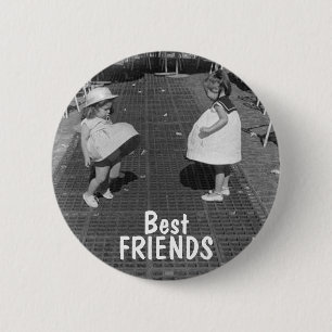 Beste Freund-Knopf Button
