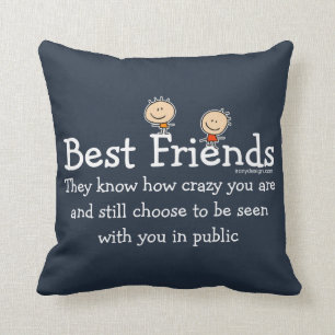 Beste Freund-lustiges Gedicht Kissen