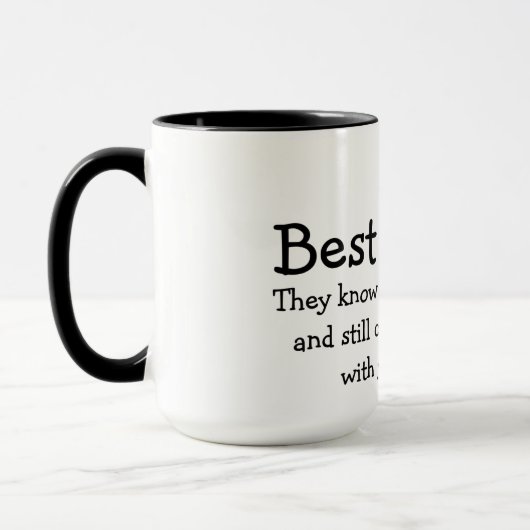 Beste Freund-lustiges Sprichwort Tasse (Links)