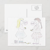 Beste Freund-Mädchen Postkarte (Vorne/Hinten)