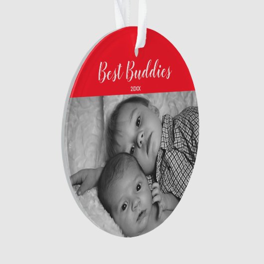 Beste Freund-neugeborener Ornament (Vorderseite)
