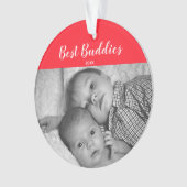 Beste Freund-neugeborener Ornament (Vorderseite)