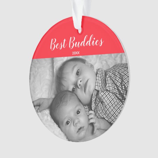 Beste Freund-neugeborener Ornament (Vorderseite)