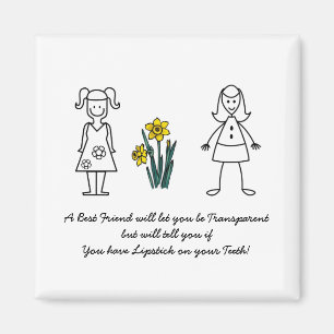 Beste Freund-Sammlung transparent Magnet
