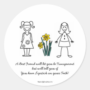Beste Freund-Sammlung transparent Runder Aufkleber