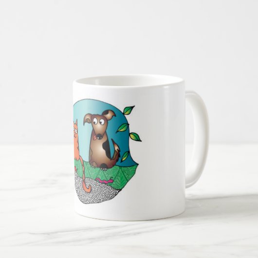 Beste Freund-Tasse Kaffeetasse (VorderseiteRechts)
